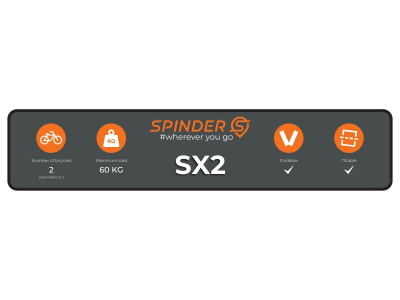 Tablica ekspozycyjna PVC do bagażnika SPINDER SX2